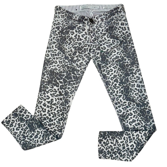 Guess Gray Animal Print “Skinny Ultra Low” Denim Jeans (size 25) - Picture 5 of 10